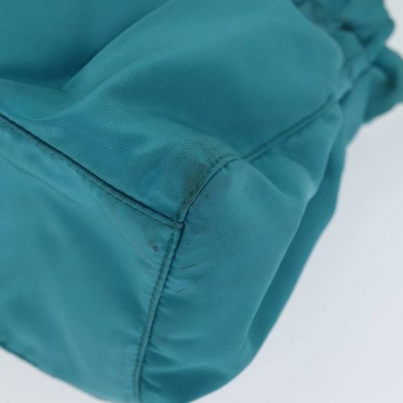 PRADA Nylon 2 Way Hand Bag Turquoise Blue Auth 80110 - Picture 14 of 16